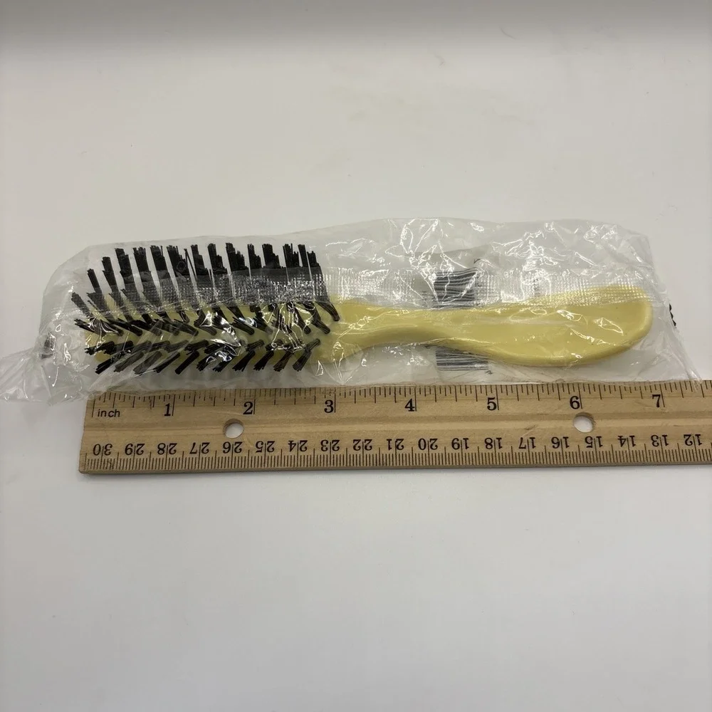McKesson Hairbrush HB-01 Ivory Plastic‎ Handle Black Bristles 7